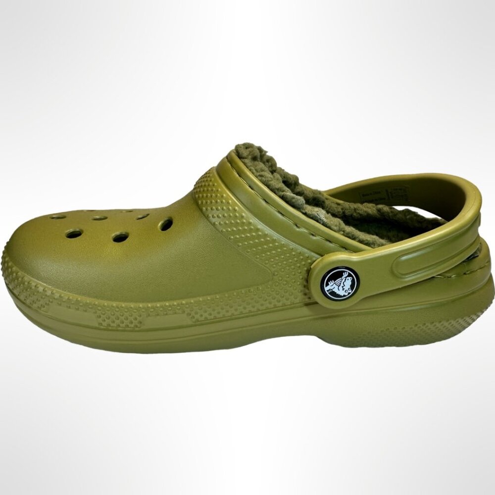 Crocs Lined Clogs, Avocado, Size 5, never worn